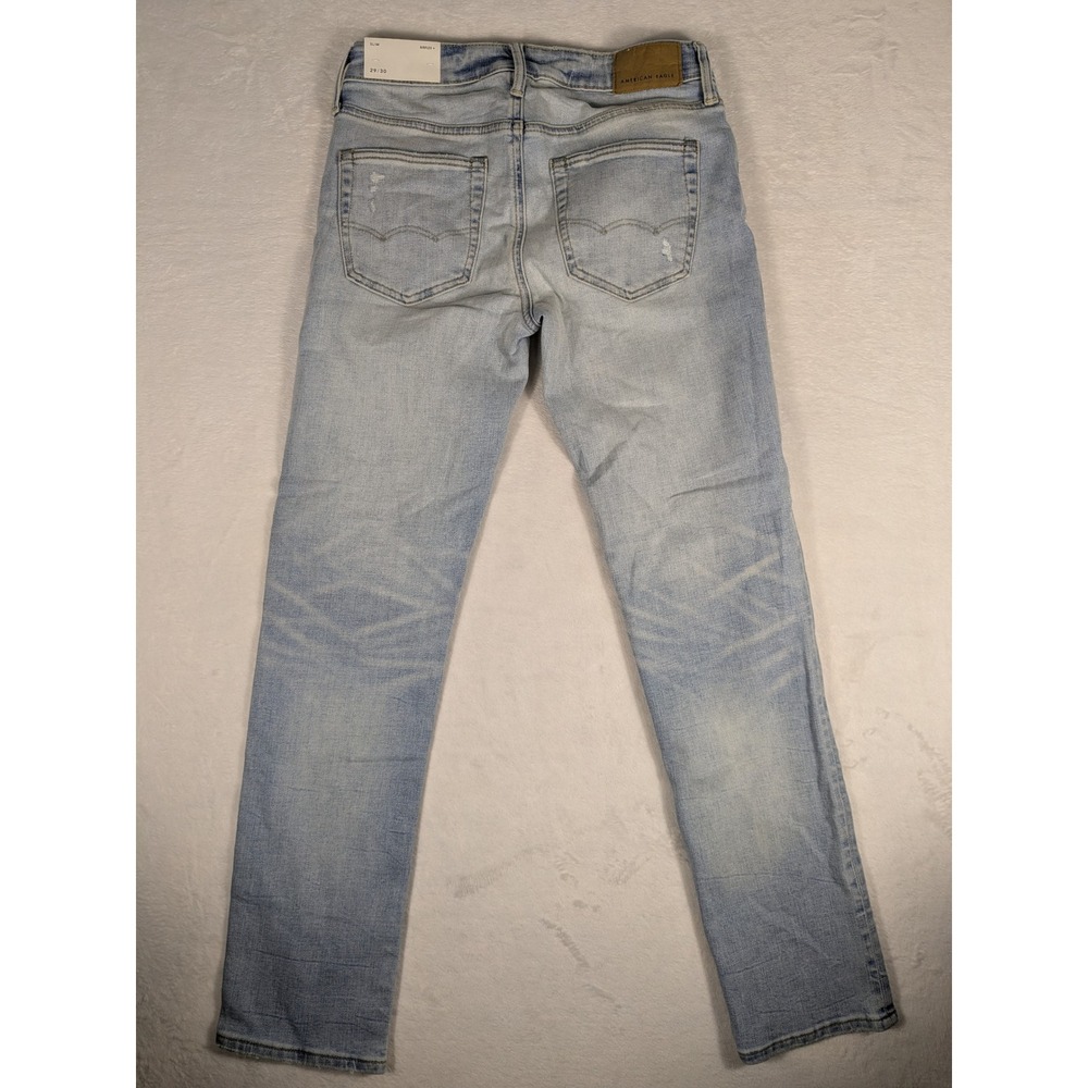 American Eagle Outfitters Womens Slim Authentic Airflex Jeans 29x29 Distressed - Picture 9 of 14